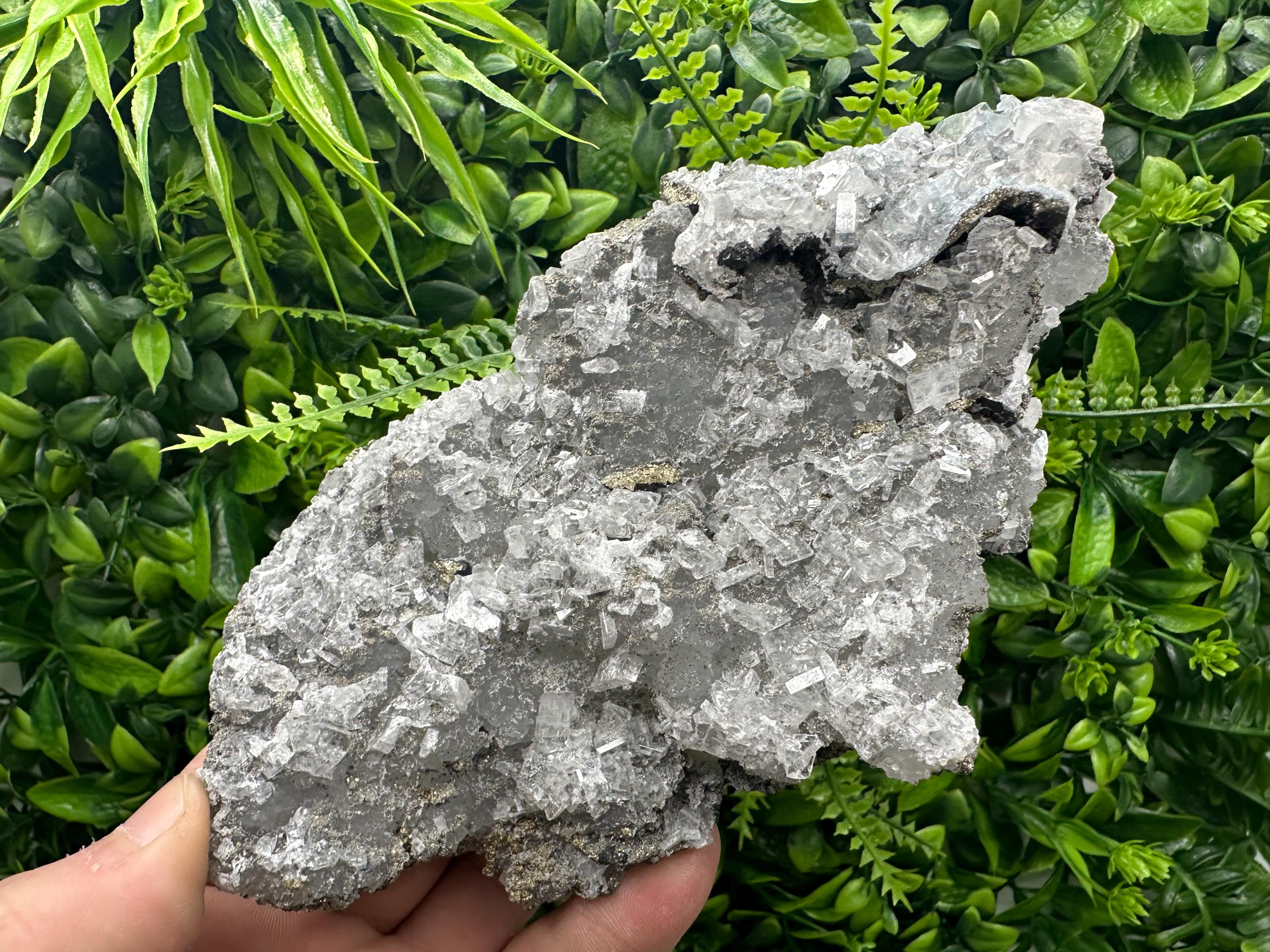 Large Barite Marcasite Cluster on Chalcedony - Androvo Mine, Bulgaria