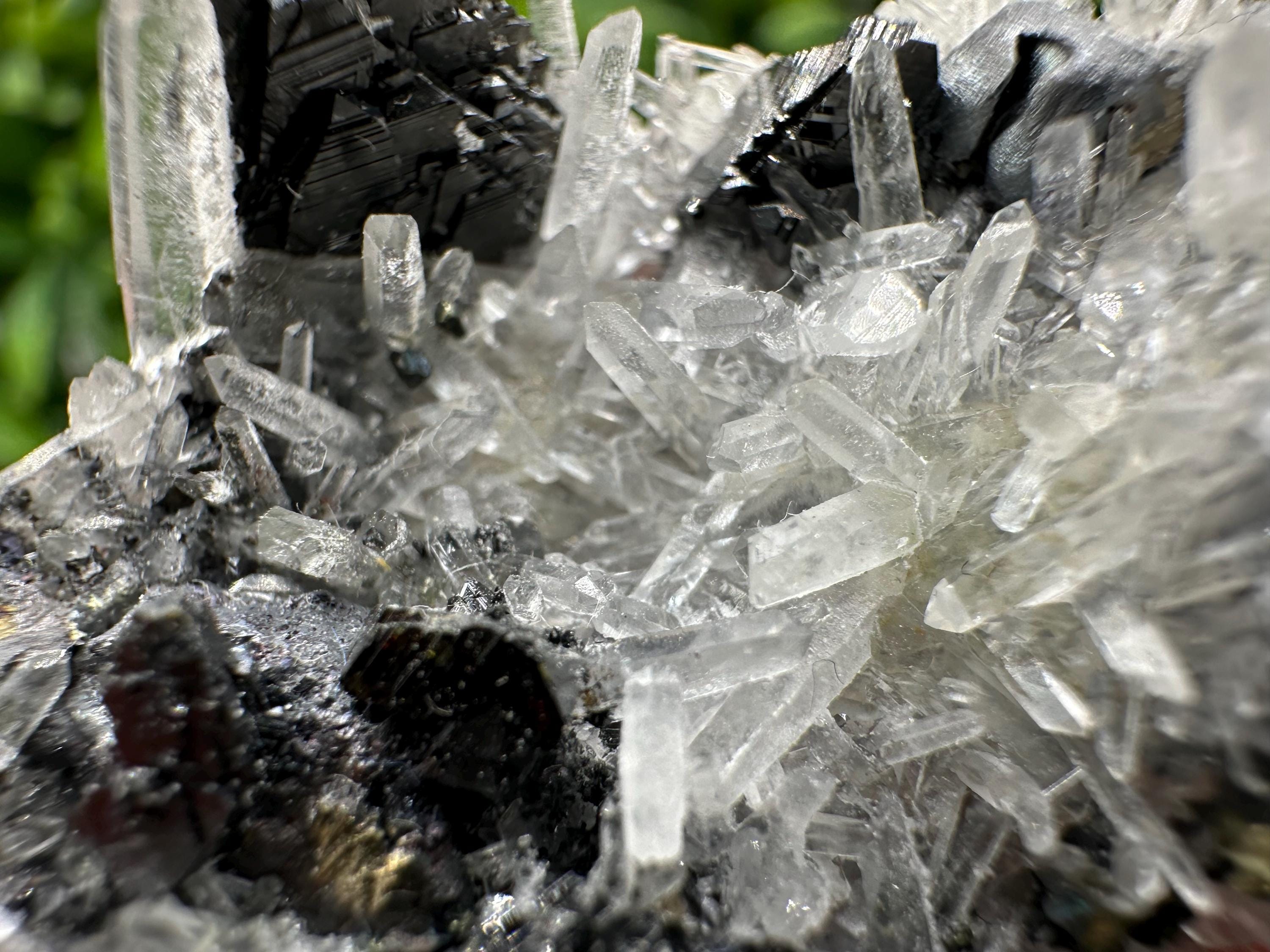 Wonderful Sphalerite Chalcopyrite on  Quartz whit Galena feom 9 th September mine,Bulgaria,natural,collection mineral specimen,gift