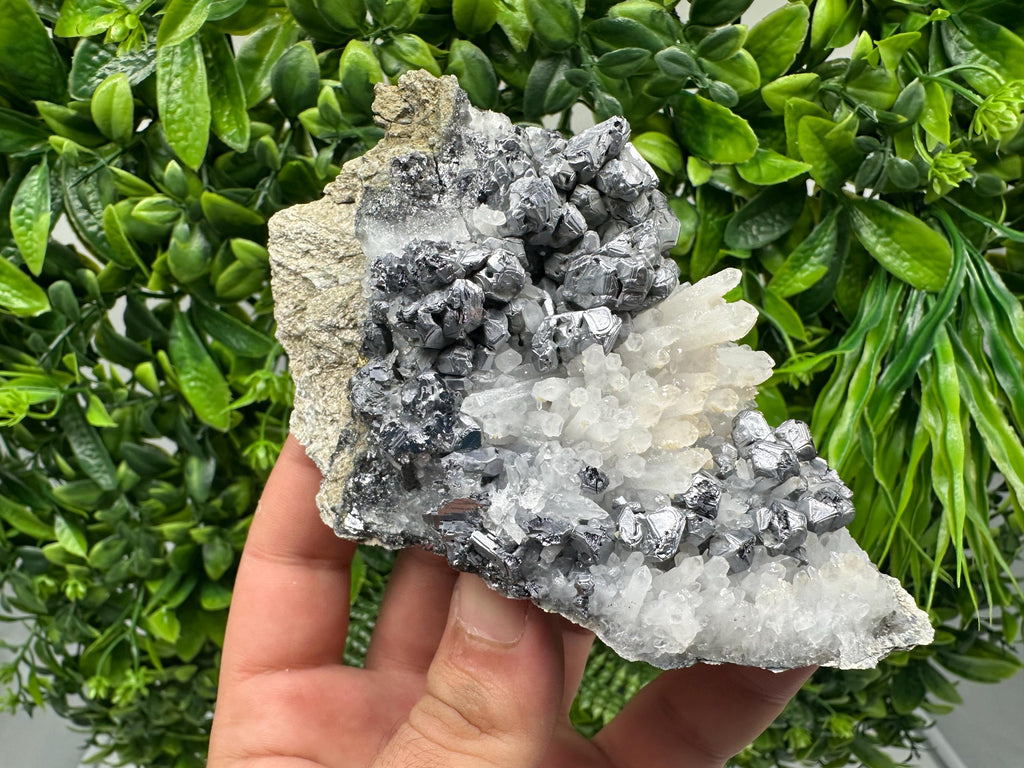 Galena Sphalerite Quartz Calcite Mineral Specimen: Krushev Dol Mine, Bulgaria