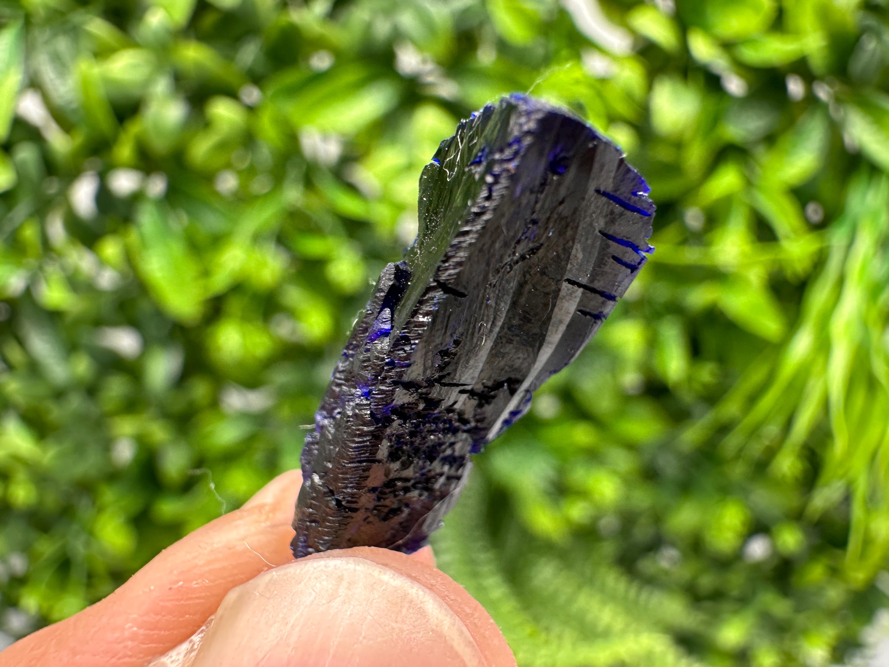 Crystallized Azurite-Kerrouchen,Morocco-Blue Azurite Specimen-High Quality Blue Azurite-Azurite Mineral Specimen, gemmy,lustrous of Azurite