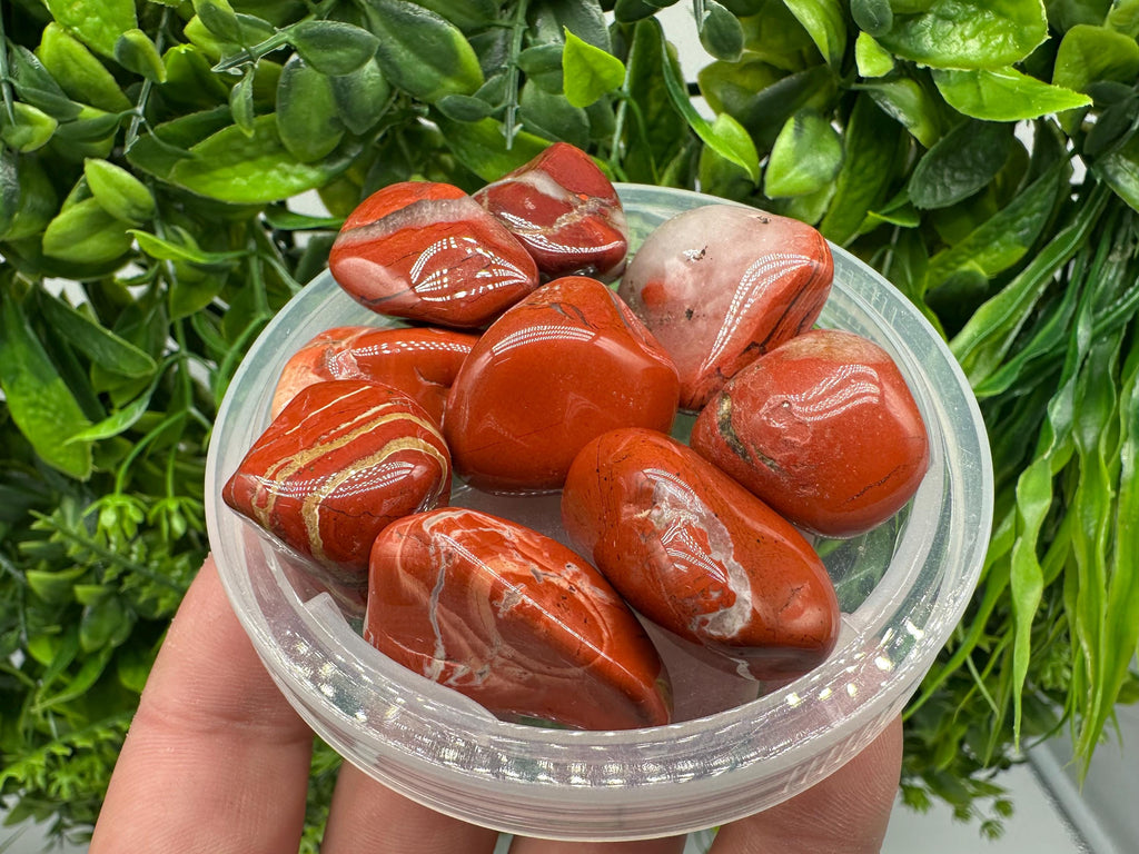 Red Jasper Tumbled Stone: Healing Crystal, Zodiac Gemstone