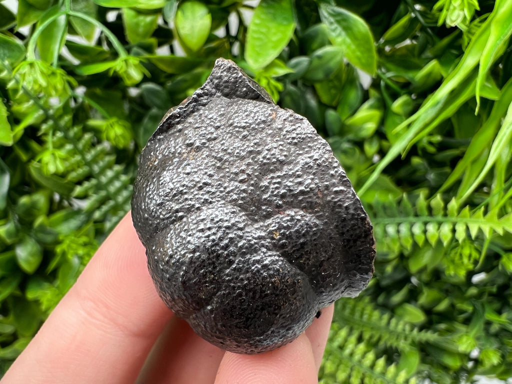 Botryoidal Black Hematite Specimen: Moroccan Crystal, Chakra Reiki