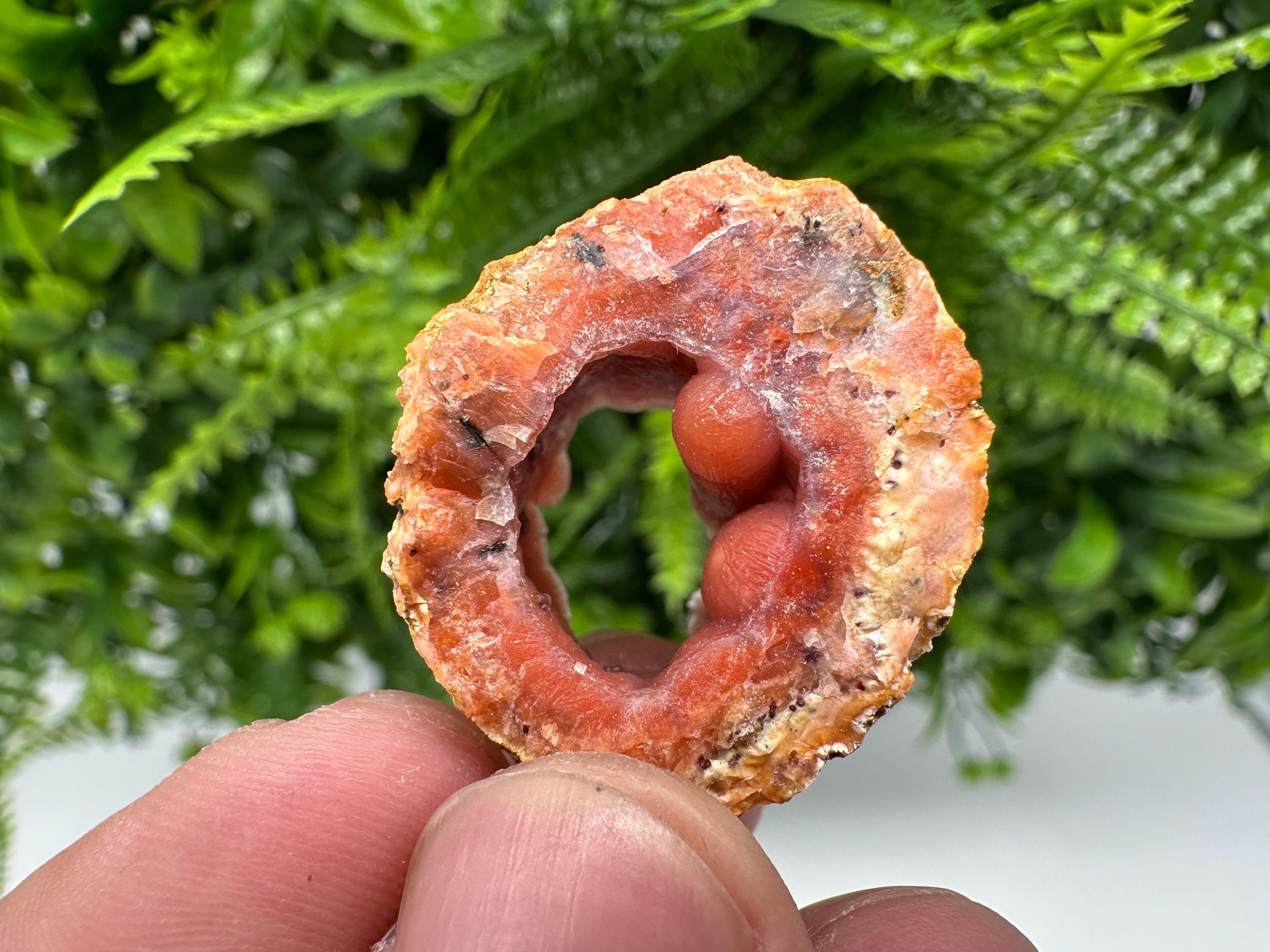 Red Chalcedony Crystal, Moroccan Mineral Specimen, Souvenir Gift