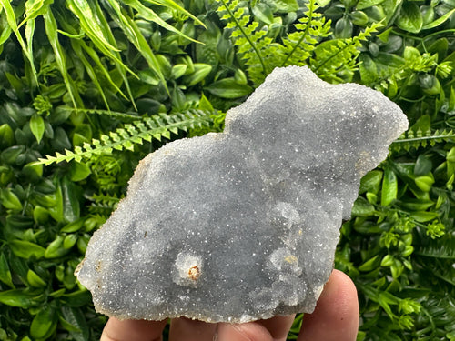 Chalcedony Quartz with Chlorite: Mineral Specimen, Home Decor (11/7/4cm)