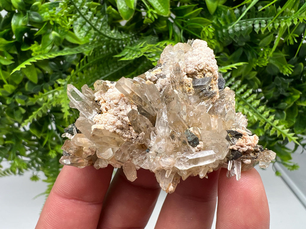 Quartz Rhodochrosite Mineral Specimen, Madan Bulgaria Crystal