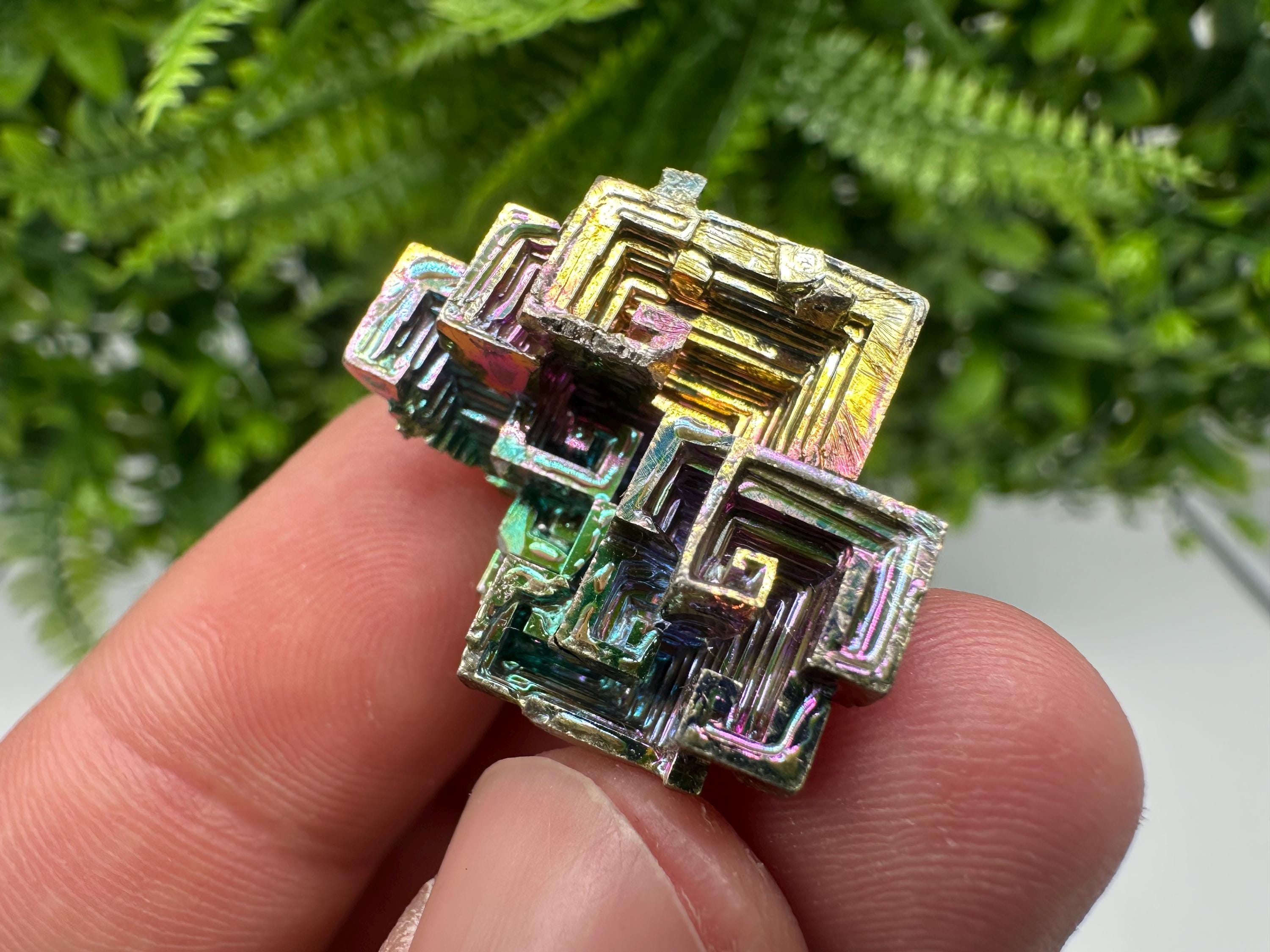 Rainbow Bismuth Crystal: Rare Gemstone Specimen,wholesale Bismuth