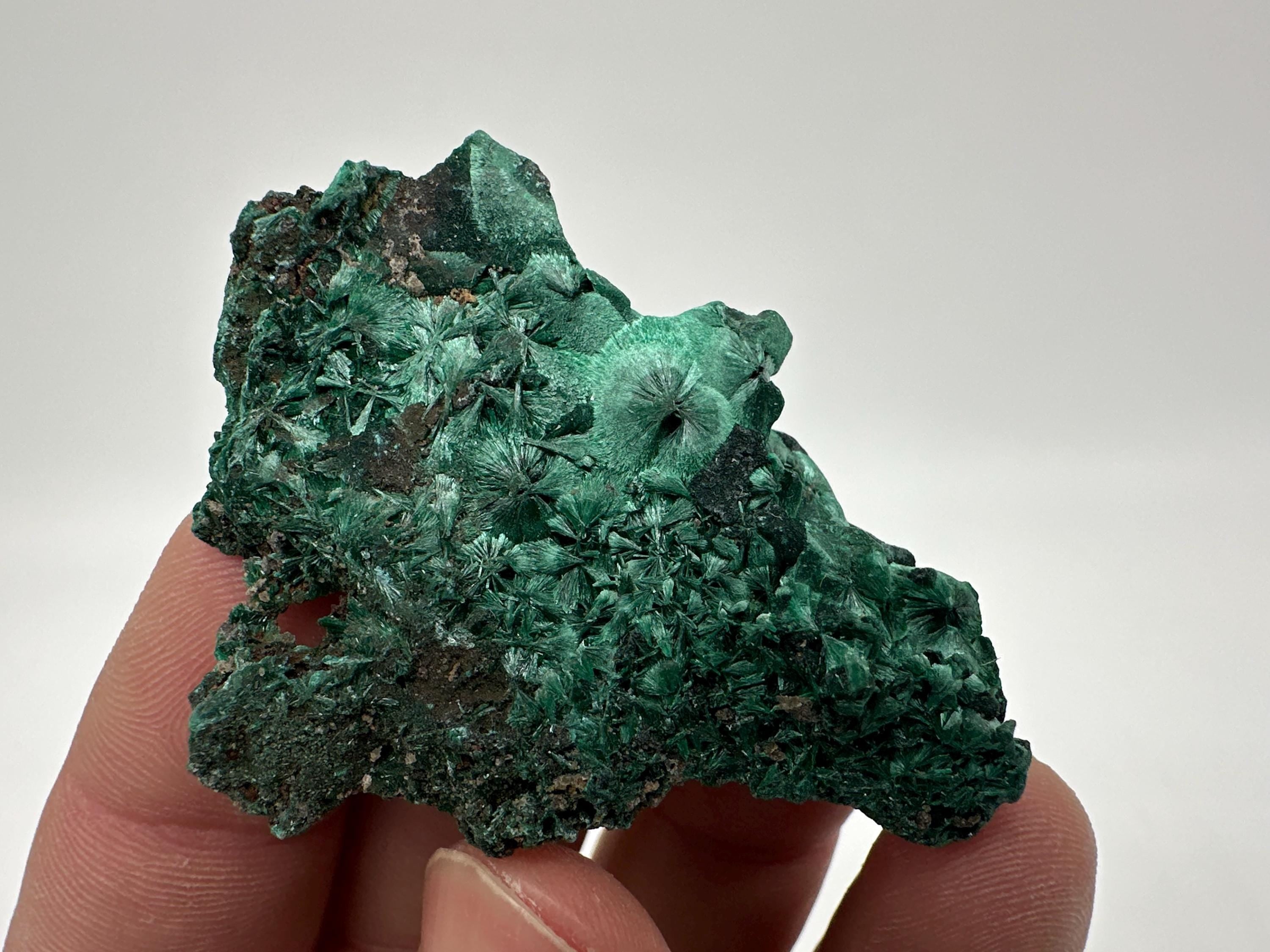 Green Polished Malachite Crystal, Congo Minerals Specimen (6/5cm)