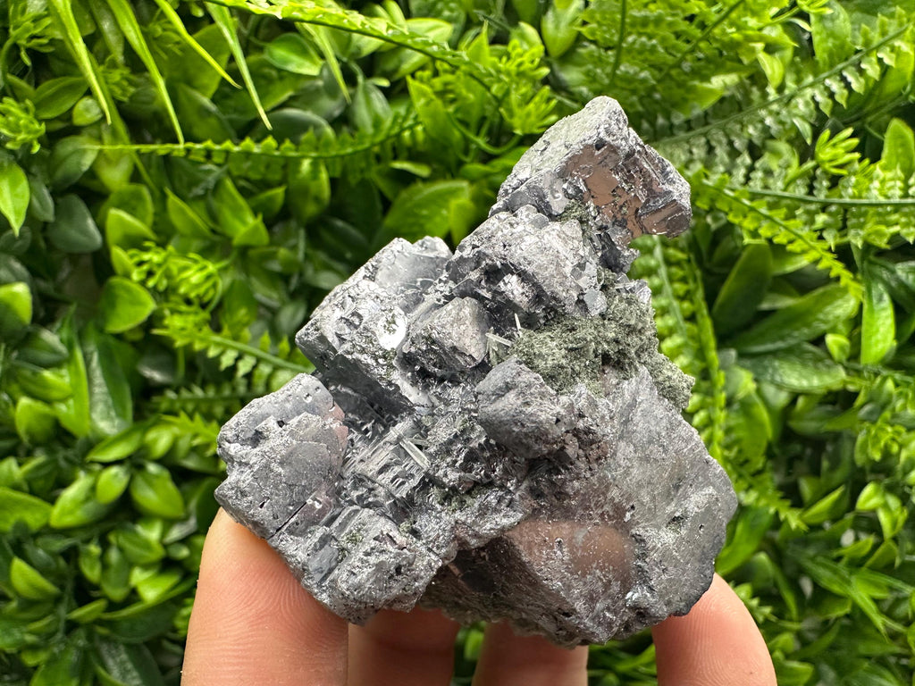 Skeletal Galena Cluster: Natural Mineral Specimen, Home Decor Crystal