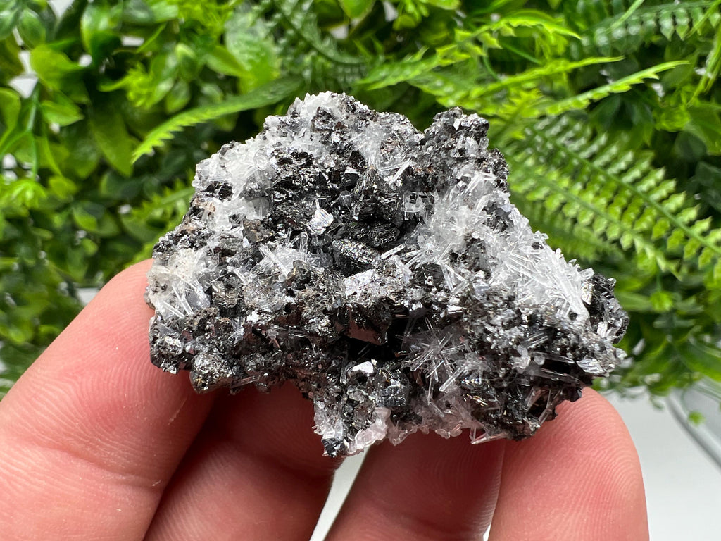 Calcite Sphalerite Galena on Quartz, Borieva Mine Mineral Specimen