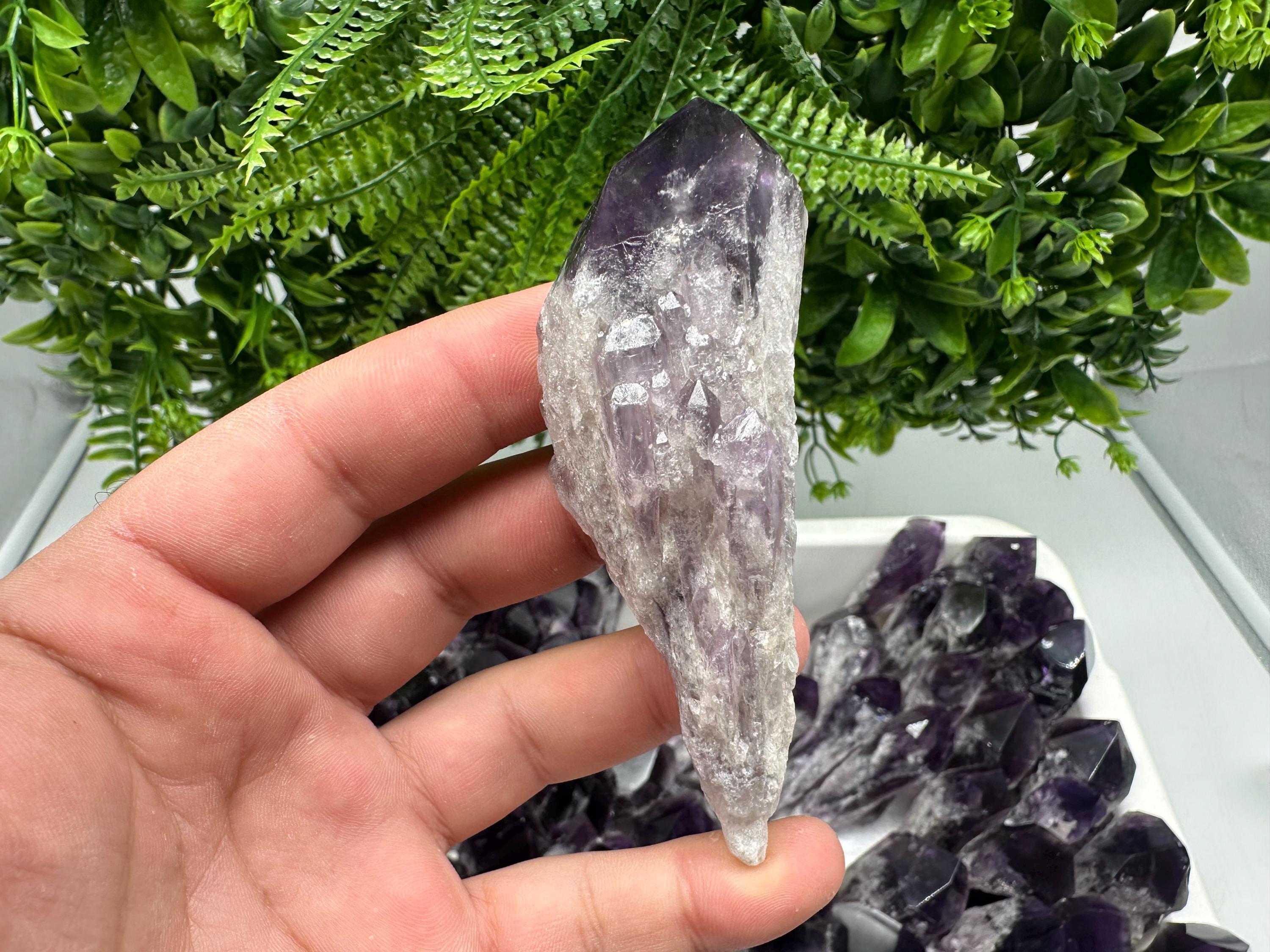 Brazilian Amethyst Point, Cathedral Crystal, Deep Purple