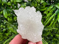 Transparent Apophyllite on Chalcedony, Natural Crystal Specimen, India Minerals