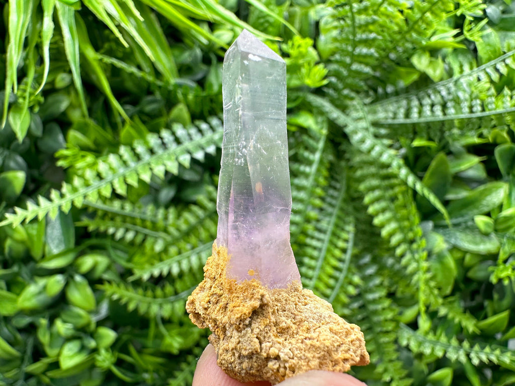 Amethyst Phantom Quartz Crystal, Chalcedony & Chlorite Inclusions