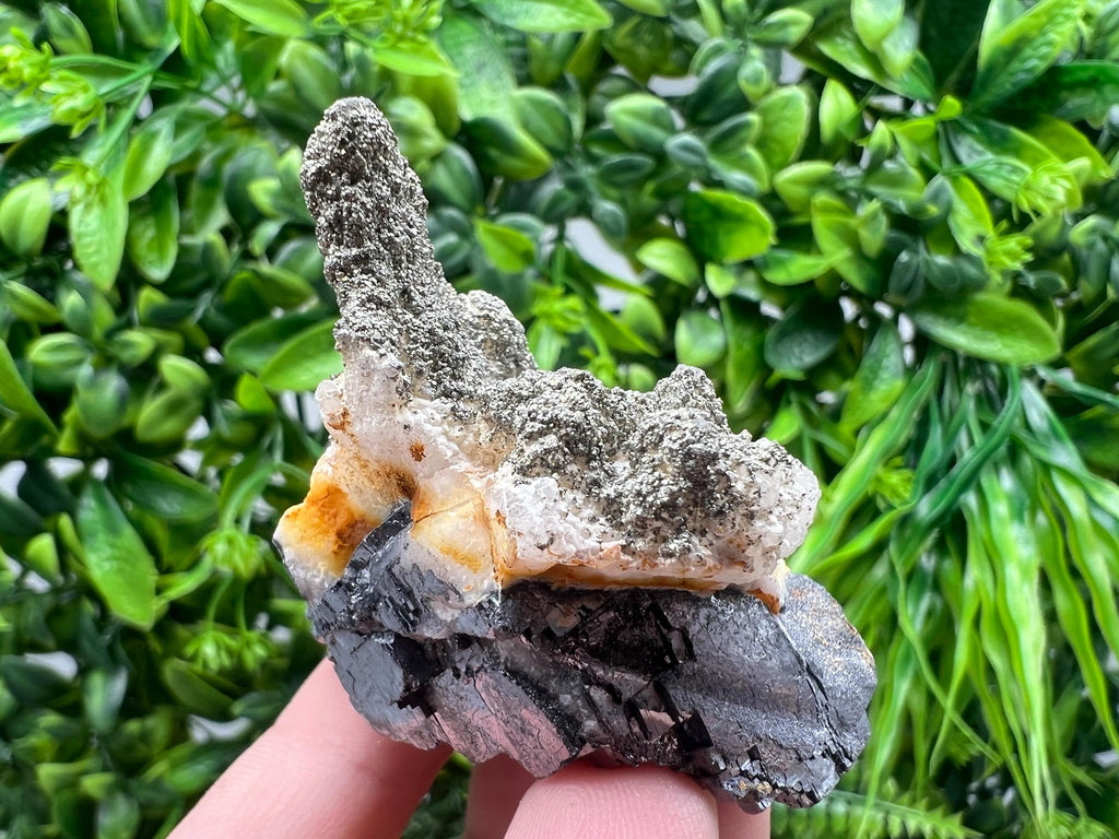 Barite Marcasite Cluster on Chalcedony, Androvo Mine, Bulgaria