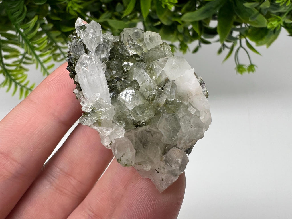 LARGE, Green Epidote with Quartz Crystals - Extremely Sparkly with Rainbows,souvenirs collection stone,gift,decor, Eastern Anatolian, Turkey