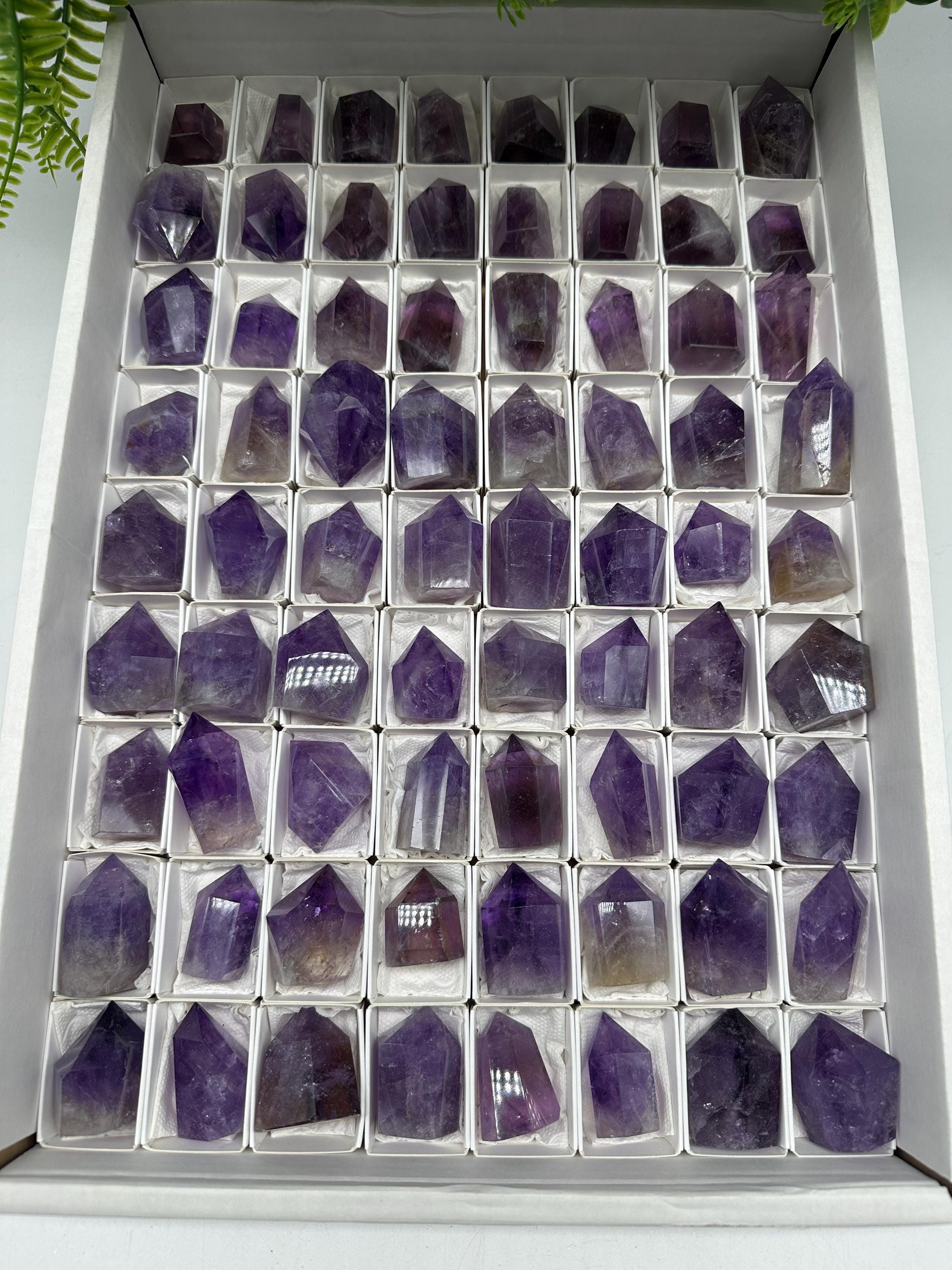 Brazilian Amethyst Point, Deep Purple Cathedral Crystal