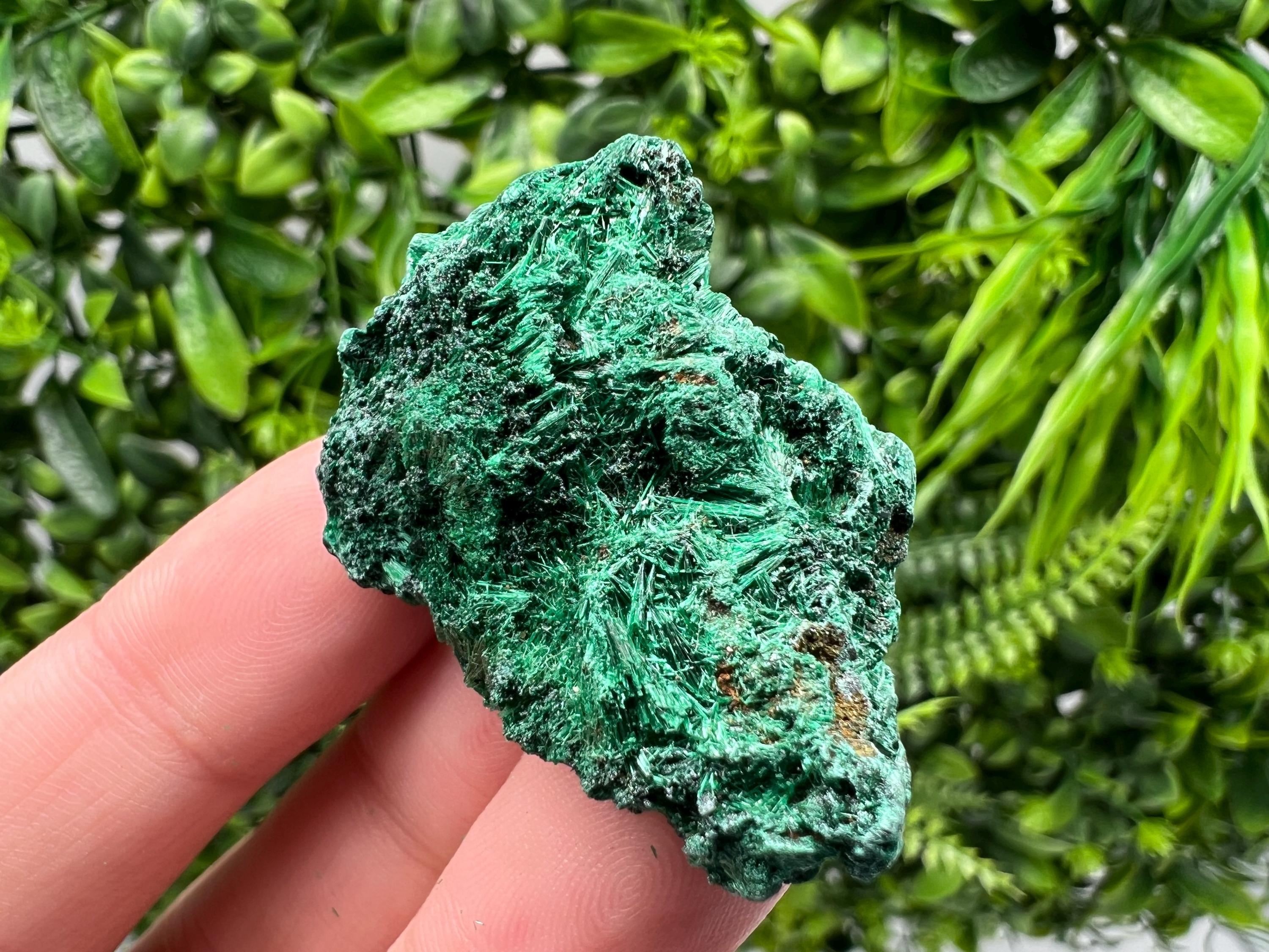 Green Polished Malachite Crystal, Congo Minerals, Chakra Stone