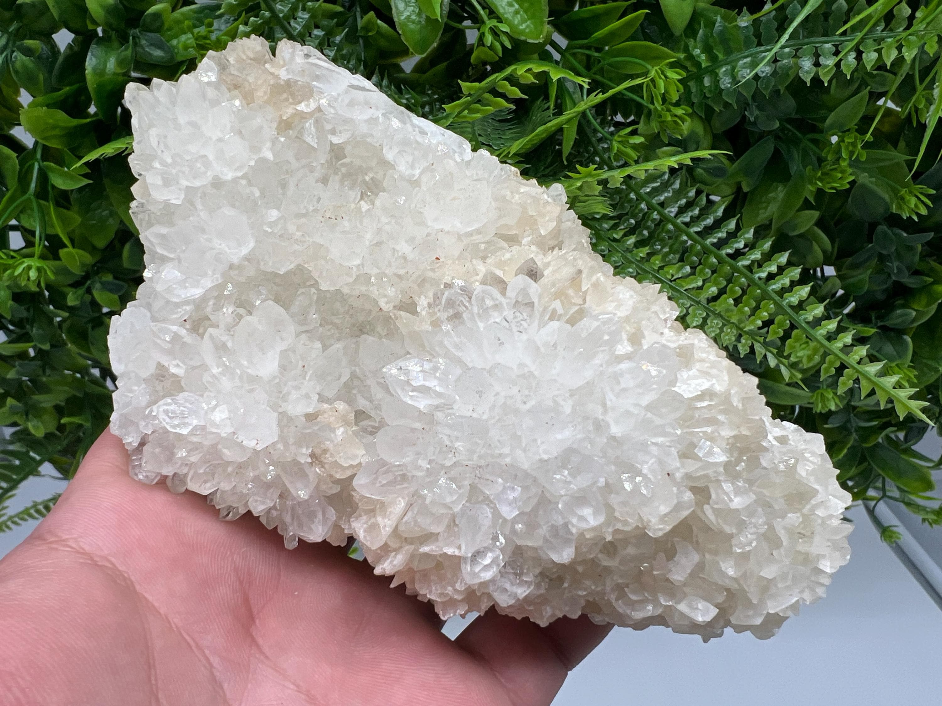 Limonite Quartz Cluster with Inclusions, Natural Crystal Mineral Specimen