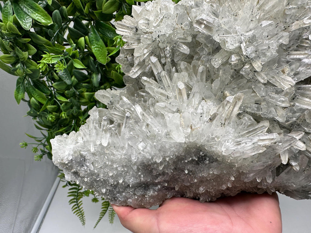 Extra Large Quartz inclusions Chlorite and Sphalerite/ Natural minerals/ Souvenir crystal gift minerals famous Krushev dol/Madan