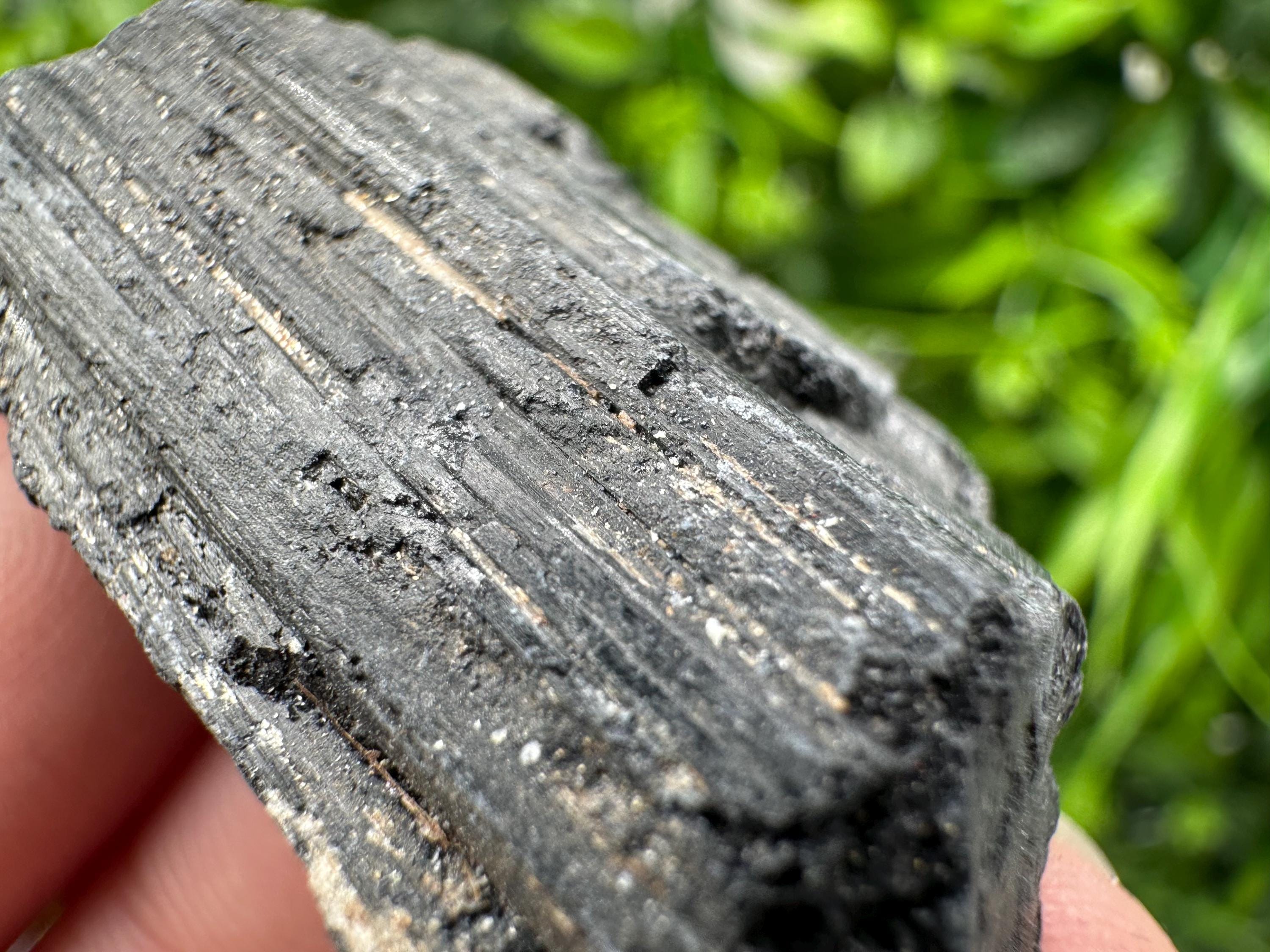 Natural Black Tourmaline Crystal – Raw Protective Stone, Healing Crystal, Grounding Mineral Gift