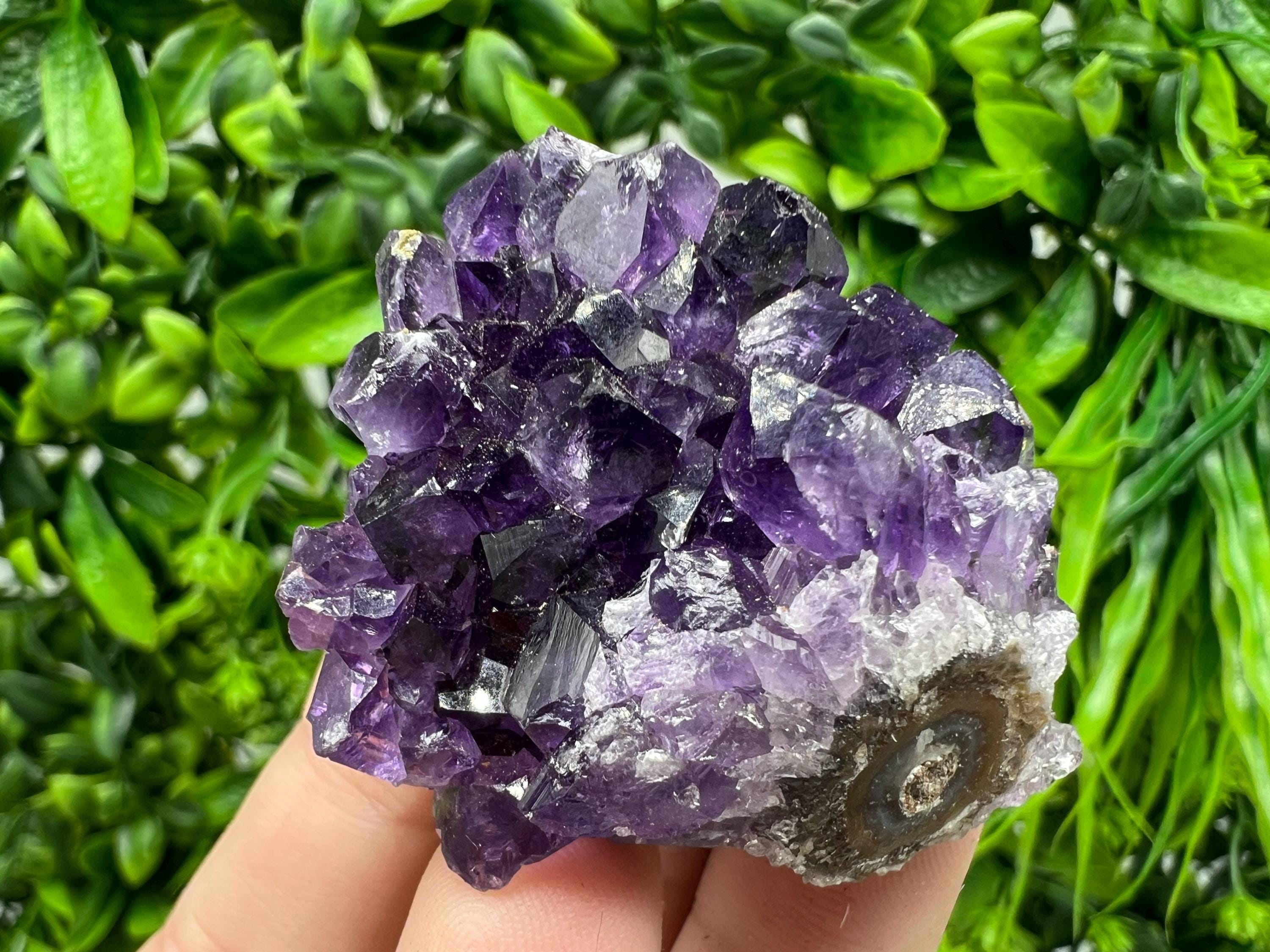 Uruguay Amethyst Crystal: Purple Quartz Home Decor, Energy Stone