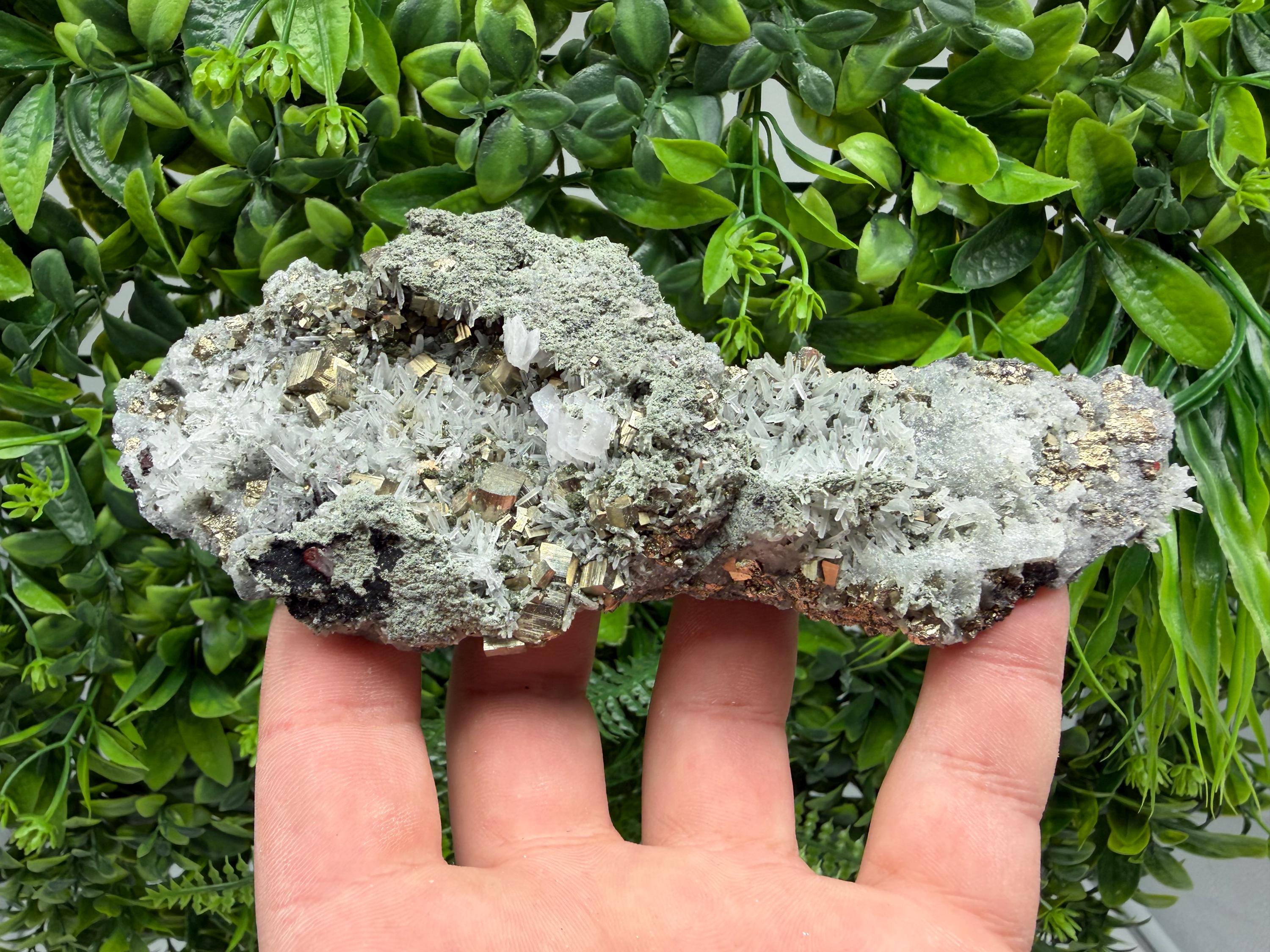 Pyrite Sphalerite Quartz  Mineral Specimen, Krushev dol Mine