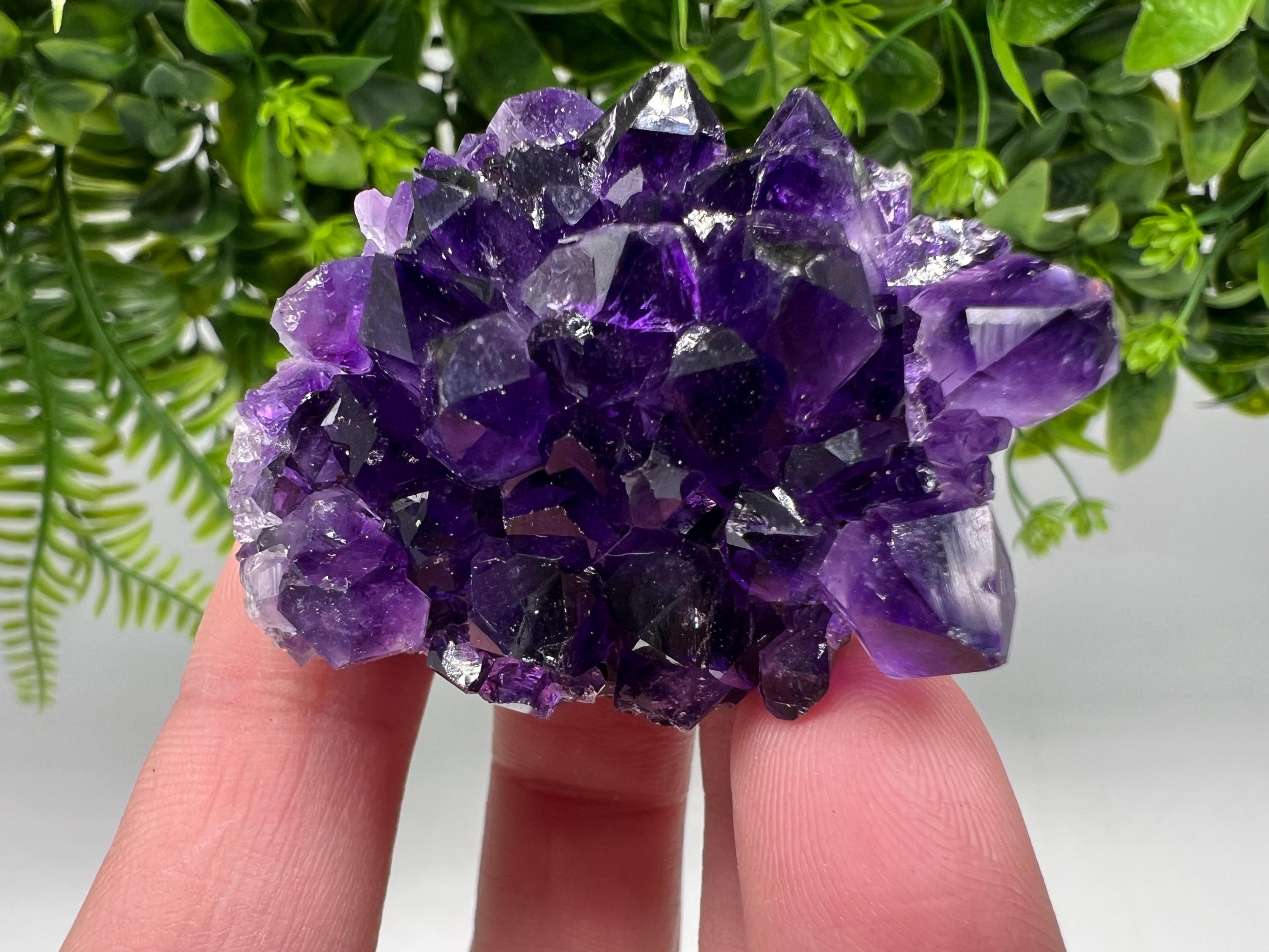 Uruguay Amethyst Crystal: Purple Quartz Home Decor, Energy Stone
