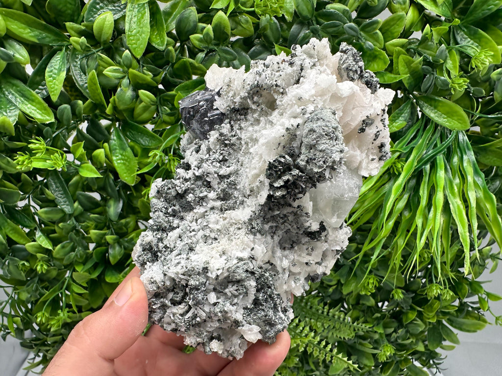 Galena Sphalerite Calcite on Quartz, Borieva Mine Bulgaria