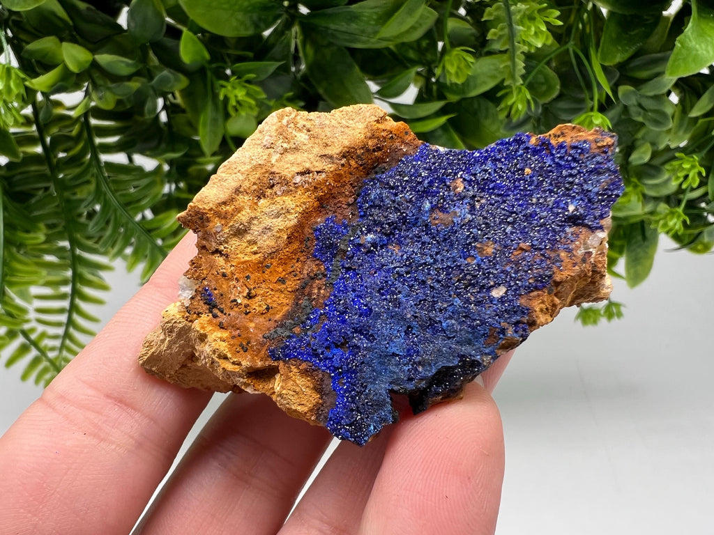 Azurite Malachite Mineral Specimen: Moroccan Blue-Green Crystal, Collector Stone