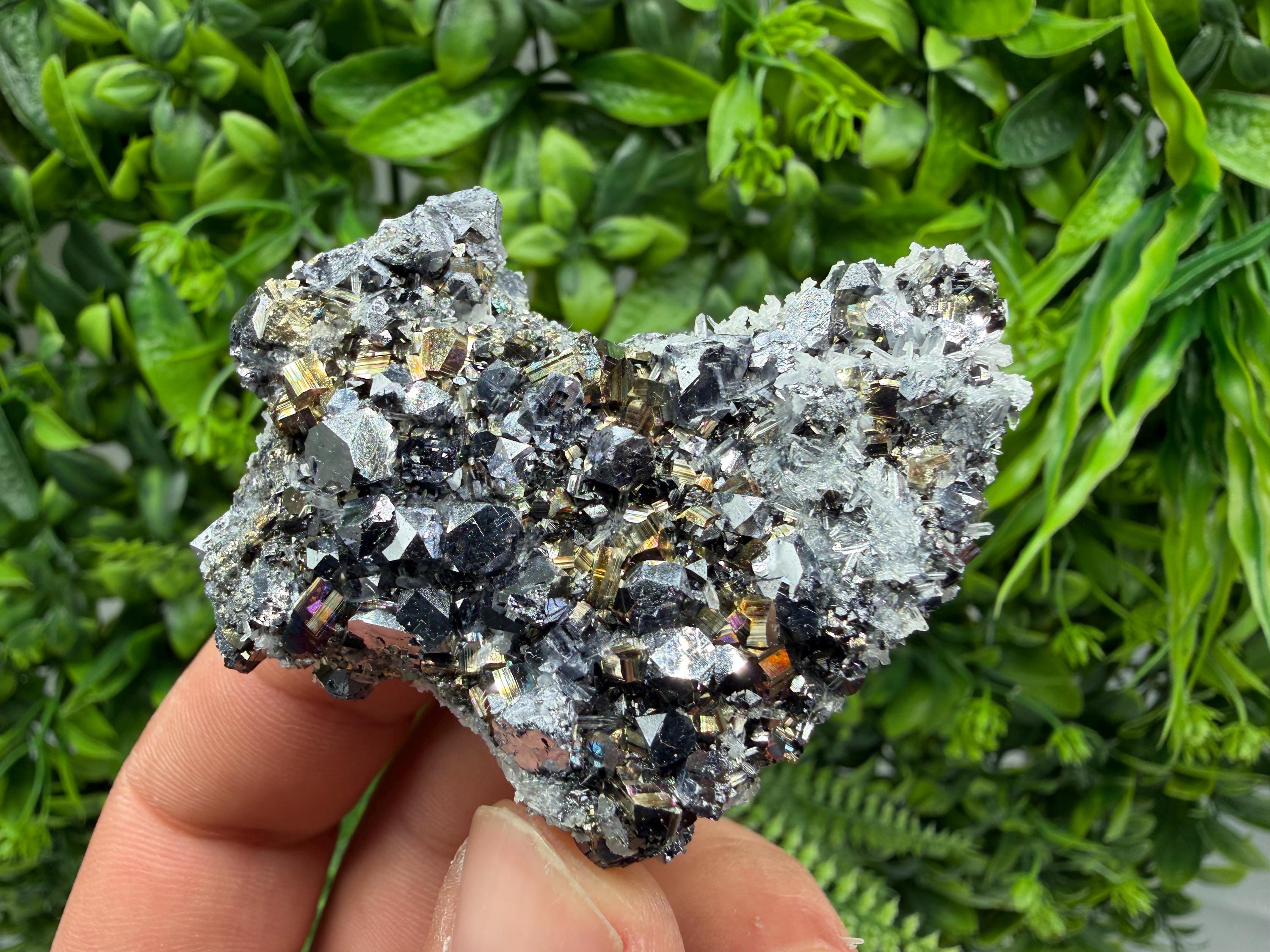 Galena Pyrite Sphalerite Quartz  Mineral Specimen, Krushev dol Mine
