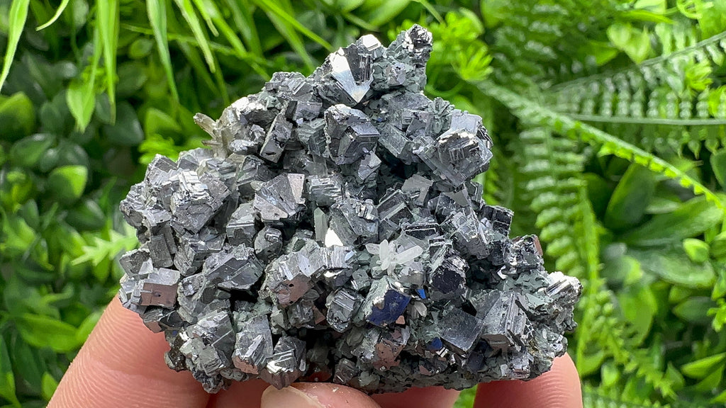 Skeletal Galena Mirror Crystal, Drujba Mine, Bulgaria