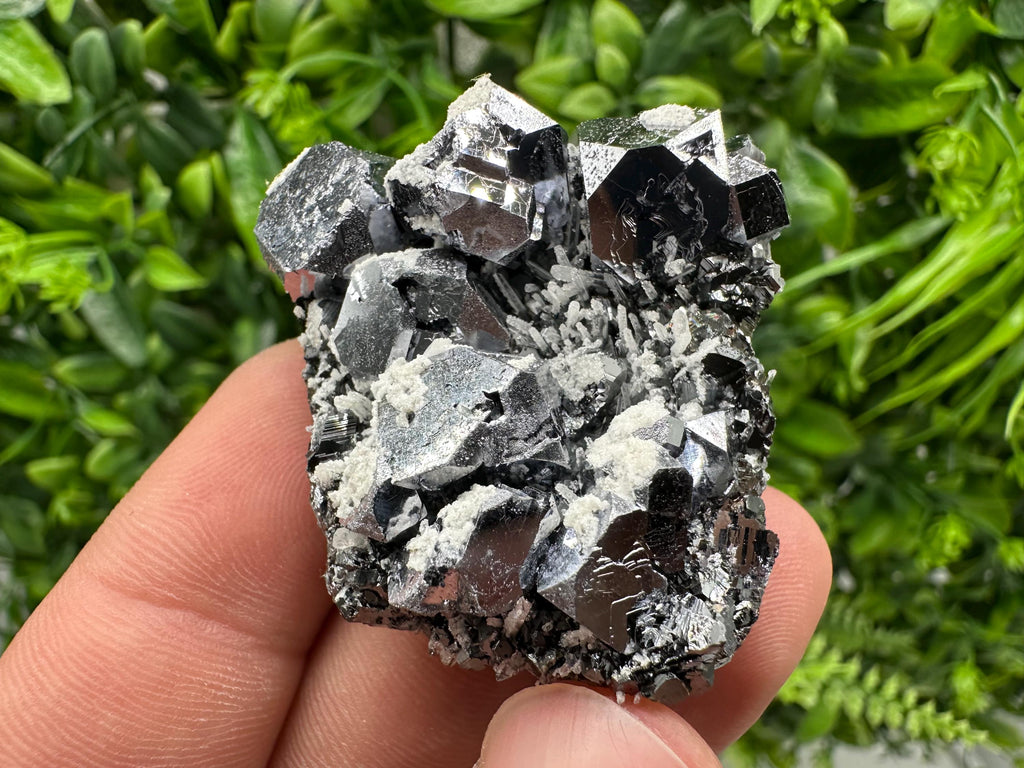 Galena Spinel with Quartz and Calcite, Borieva Mine Mineral Specimen