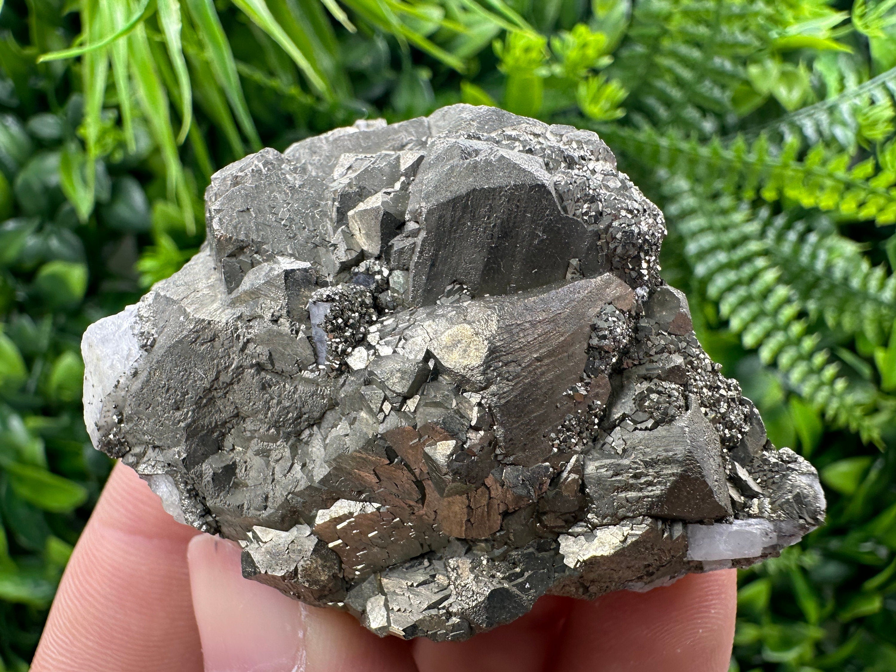 Rare Pyrite Cluster: Androvo Mine, Bulgaria (6/5/3cm)