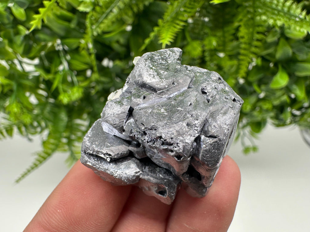 Skeletal Galena on Quartz, Borieva Mine Mineral Specimen