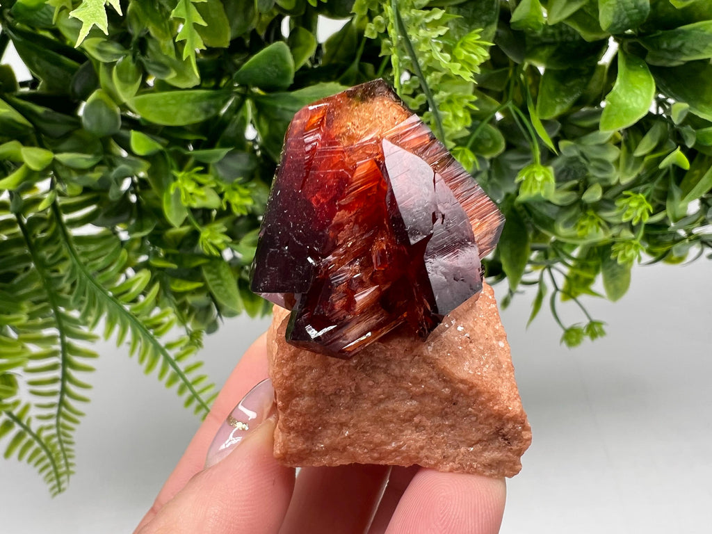 Orange-Brown Arcanite Mineral Specimen, Santa Ana Tin Mine