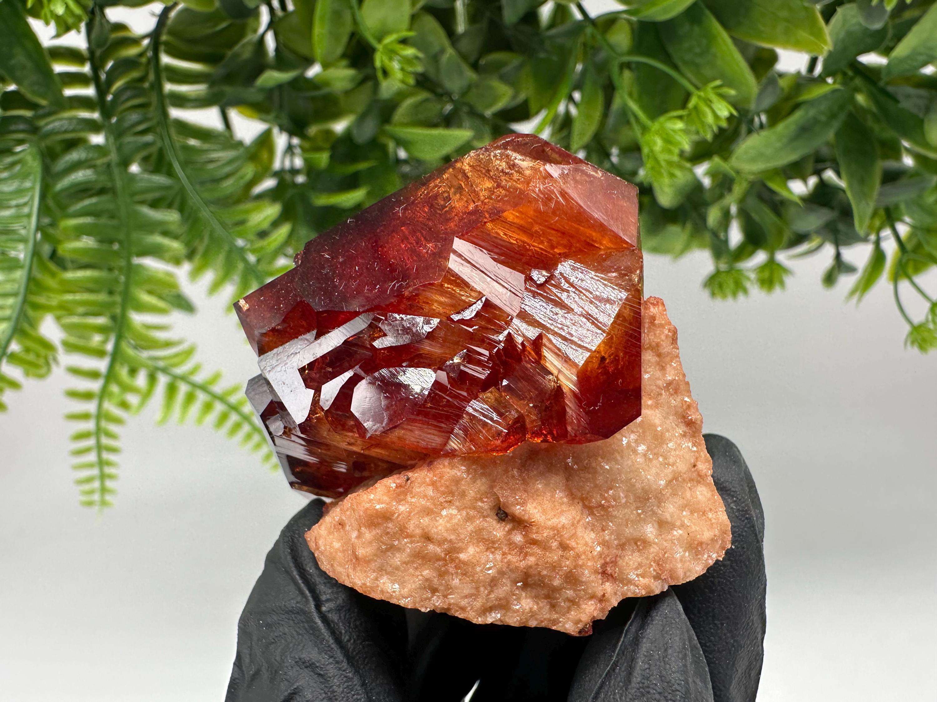 Orange-Brown Arcanite Mineral Specimen, Santa Ana Tin Mine