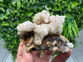 Quartz Crystal with Calcite and Chlorite - Borieva Mine, Bulgaria