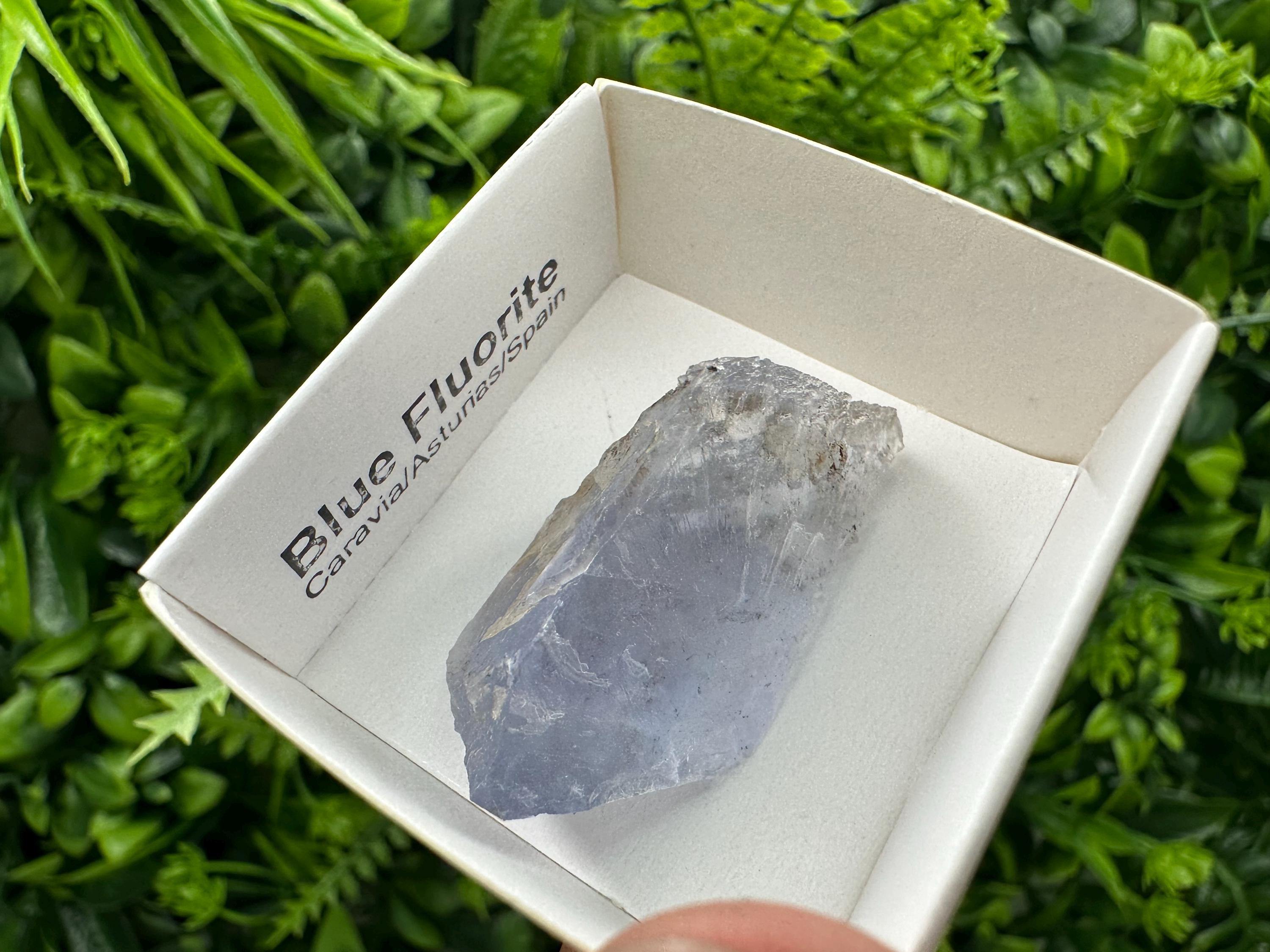 Blue Fluorite Mineral Specimen from Spain, Crystal Collection (4/2 cm)