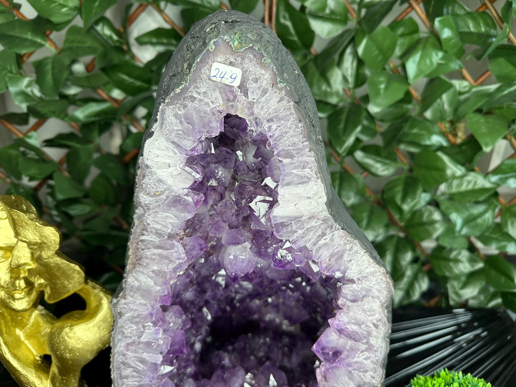 Large Amethyst Geode, Brazil Mineral Specimen, Purple Quartz