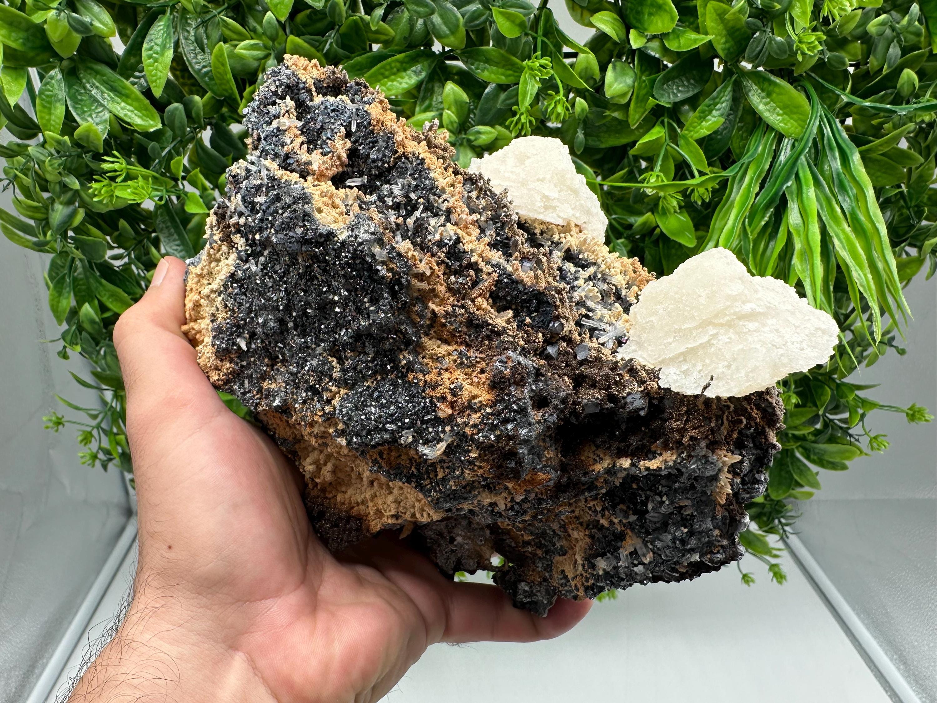Wonderful and Rare Calcite on Matrix,from 9th September mine,Bulgaria,natural minerals souvenir,gift,home decor,collection Calcite cluster