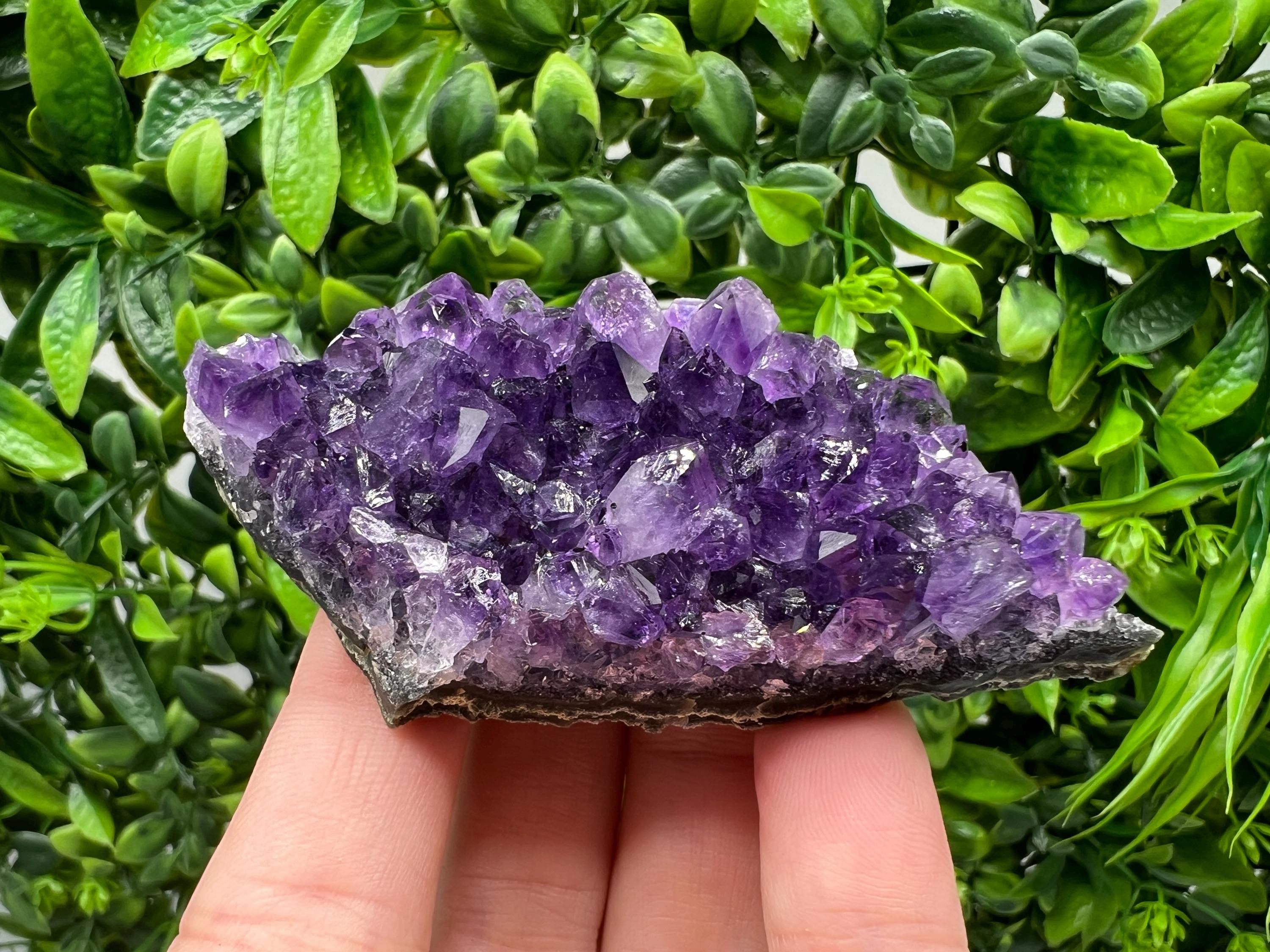 Uruguay Amethyst Crystal: Purple Quartz Home Decor, Energy Stone