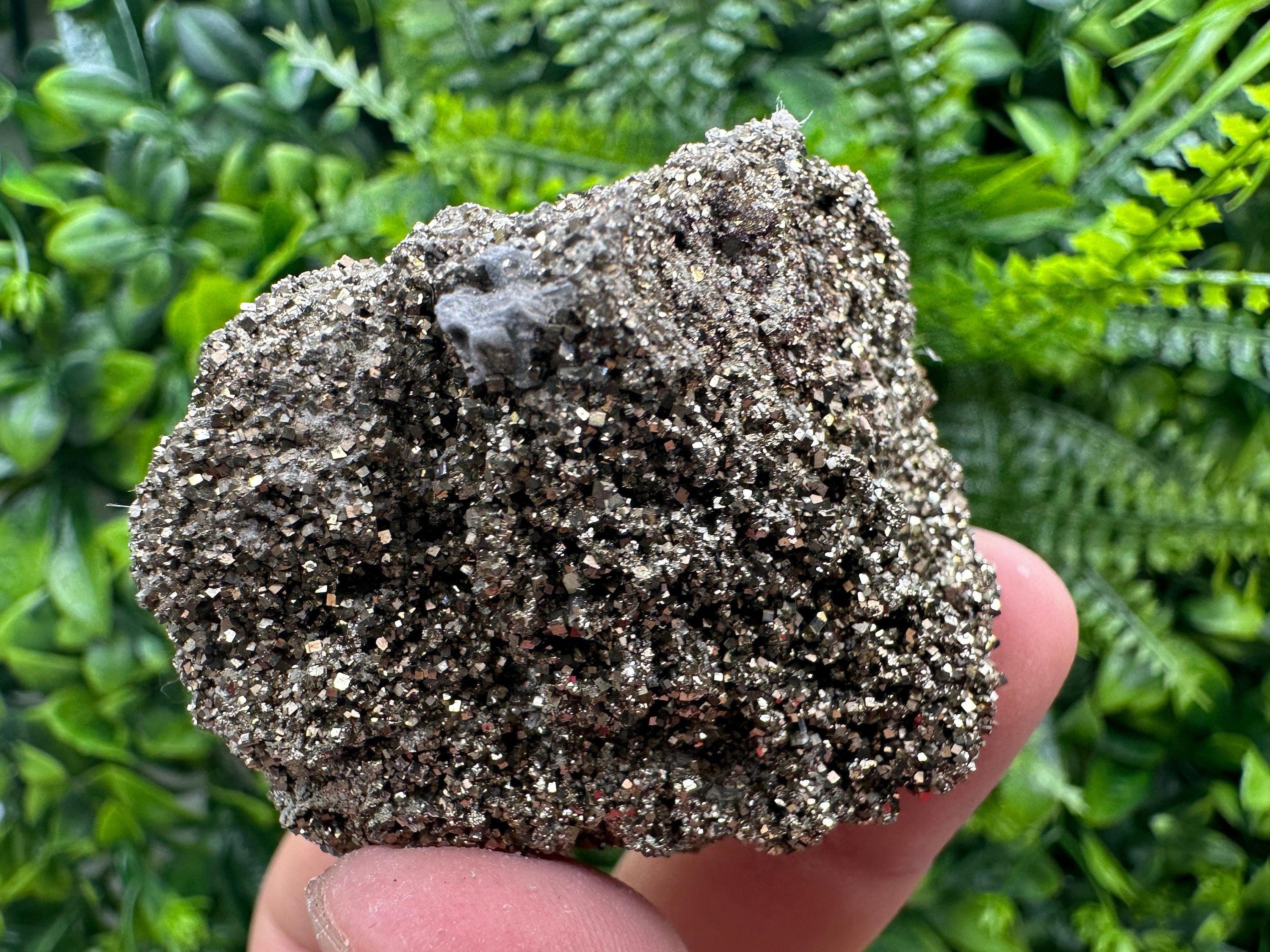 Rare Shiny Pyrite Crystal: Natural Fool's Gold Mineral Souvenir