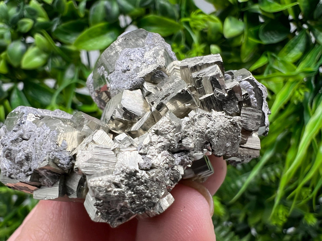 Rare Pyrite Crystal Cluster: Natural Mineral Specimen, Bulgaria