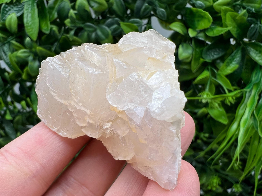 Quartz Crystal with Calcite and Chlorite: Borieva Mine, Bulgaria