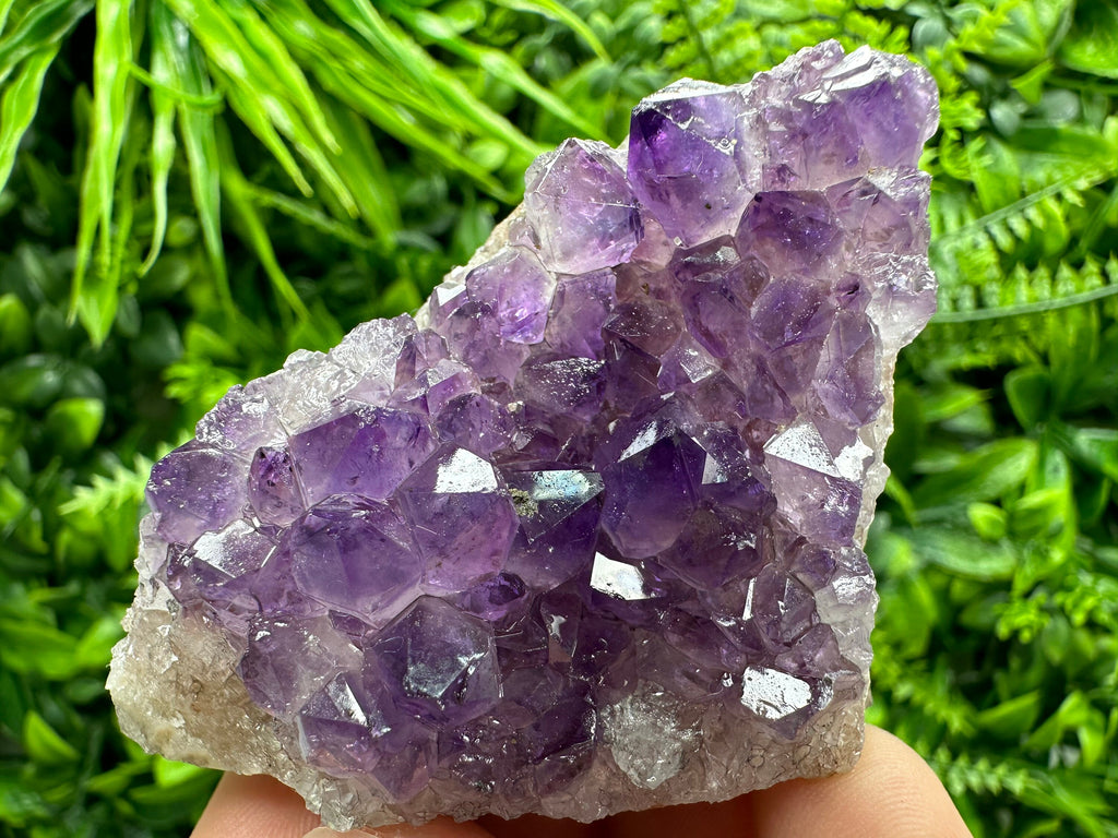 Uruguay Amethyst Cluster: Natural Purple Crystal, Home Decor