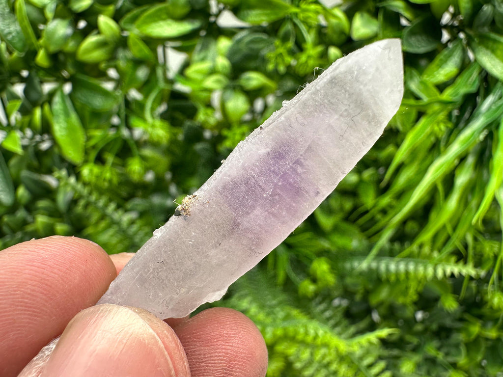 Amethyst Phantom Quartz Crystal with Chalcedony and Chlorite