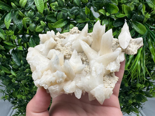 Calcite on Aragonite: Djurcovo Mine, Bulgaria Crystal