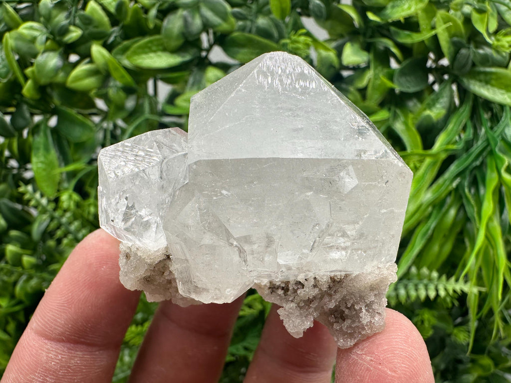 Apophyllite Stilbite on Chalcedony Specimen, India Crystal