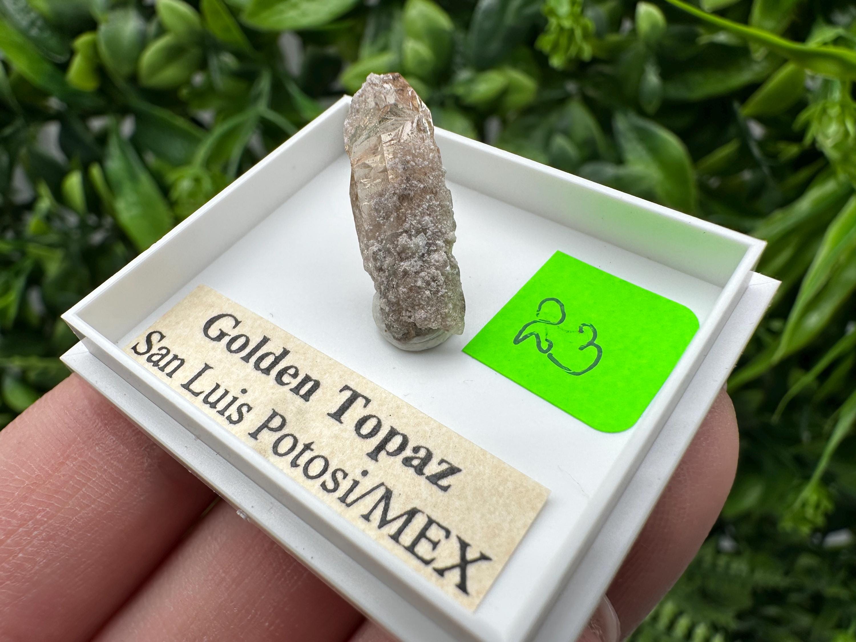 Golden Topaz Crystal, Mineral Specimen from Mexico