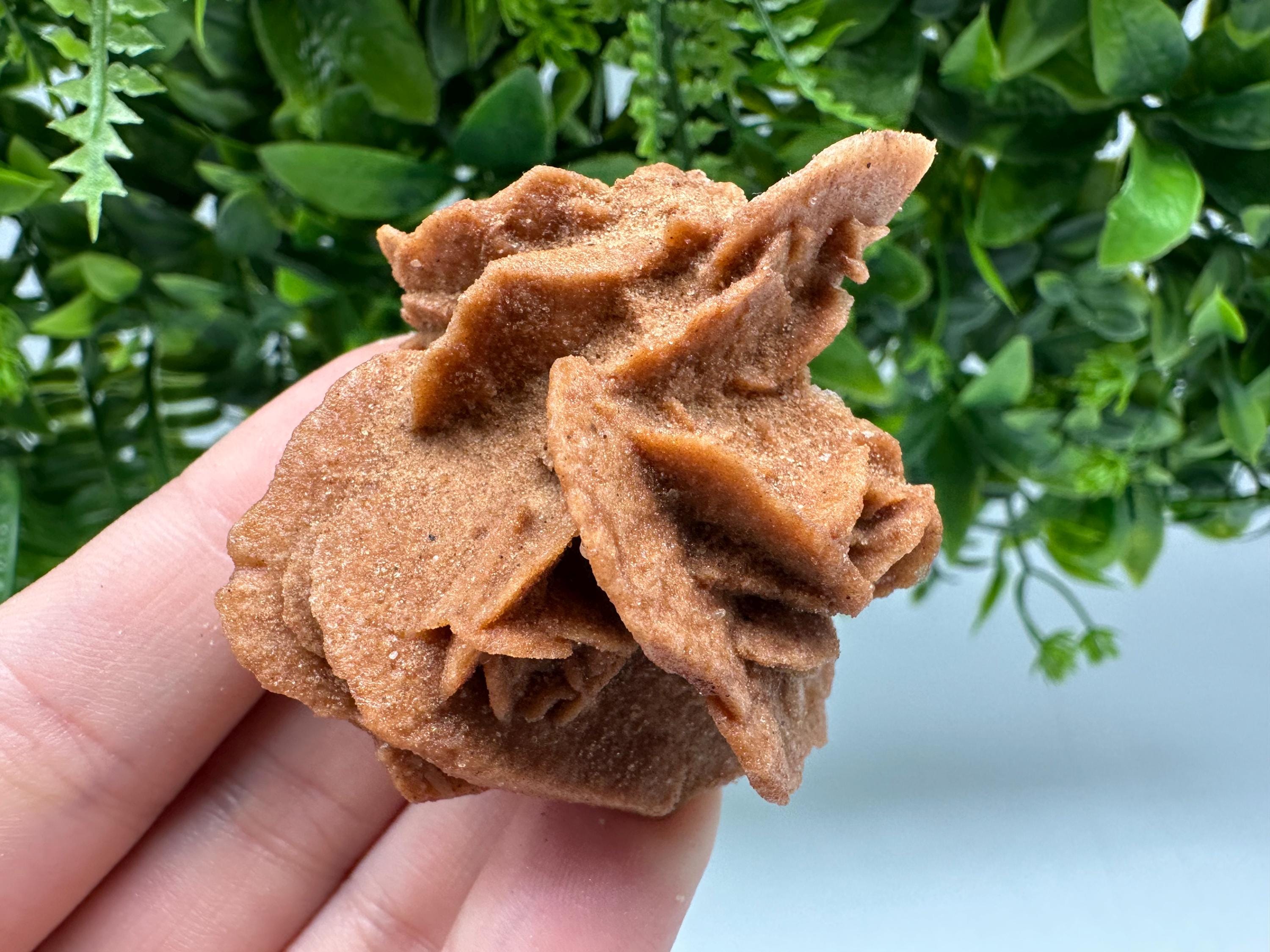 Natural Desert Rose Crystal - Root Chakra Healing Selenite Brown Stone - Vitality & Creativity Boost - Spiritual Gift for Home Decor,mineral