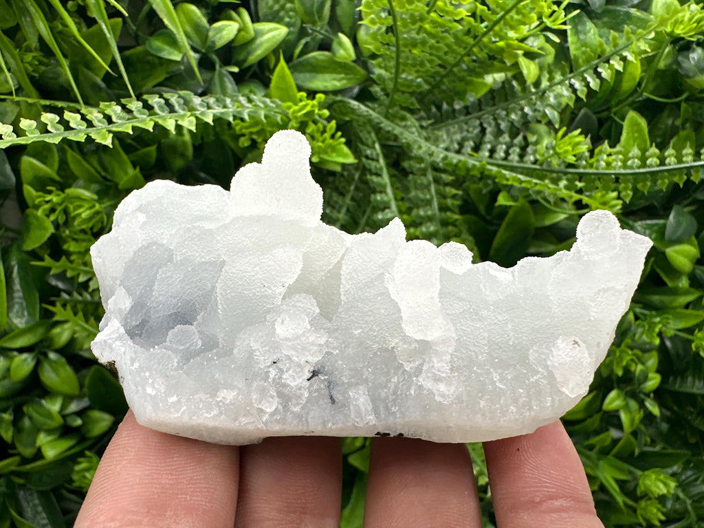 Natural Chalcedony Specimen: India Crystal, Rare Home Decor (10/6/3.5 cm)